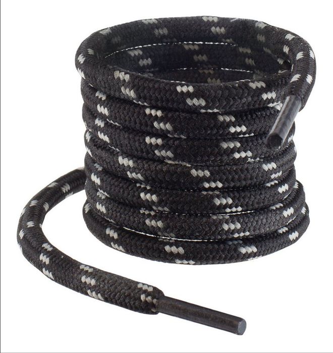 Knixmax 2 pary okrągłych sznurowadeł do butów o szer. 5 mm. dł. 150cm.