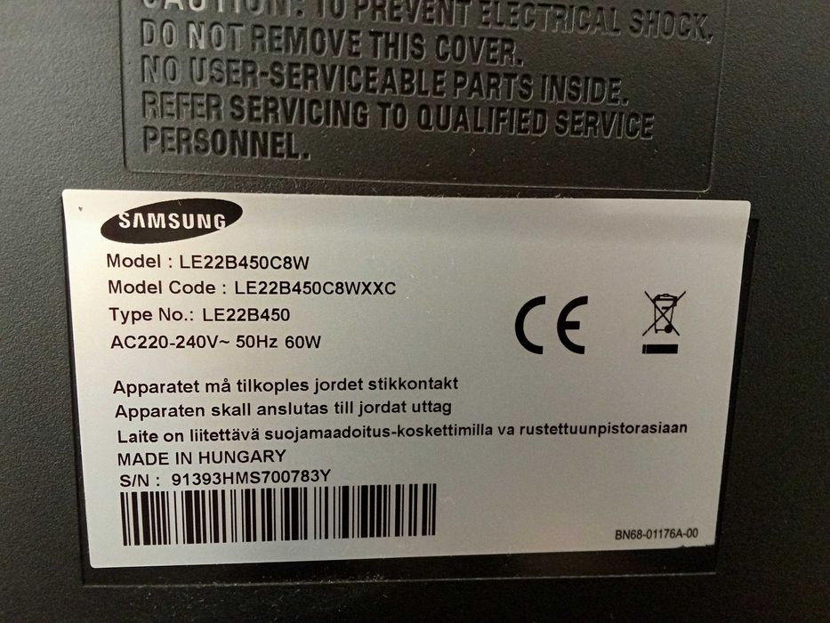 Vendo TV Samsung 22”