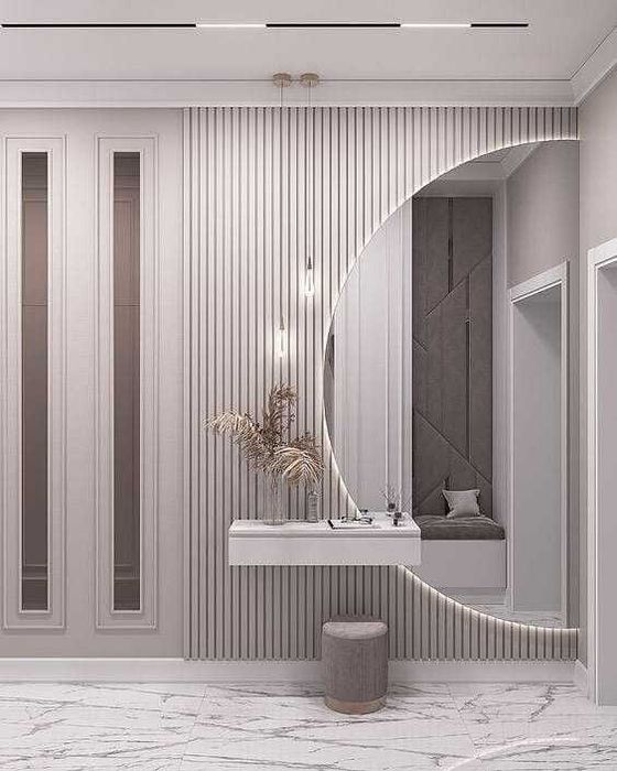 Lustra półokrągłe podświetlane led -różne rozmiary