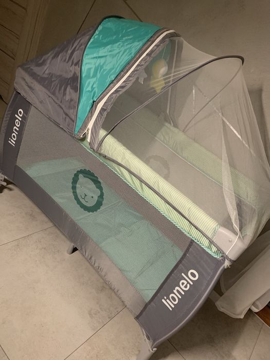 Łóżeczko turystyczne Lionelo + materac (jak nowe )
