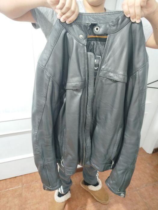 Casaco motard Ixon Copper Slick preto