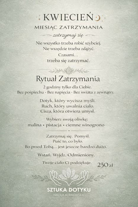 Masaż w gabinecie lub z dojazdem do klienta