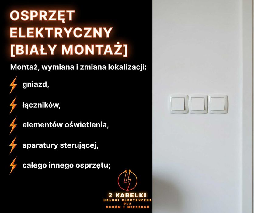 Elektryk BRZEG DOLNY | awarie - instalacje - rozdzielnice - przyłączanie urządzeń - odbiory - uziemienia