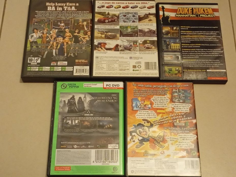 5 jogos pc cdrom