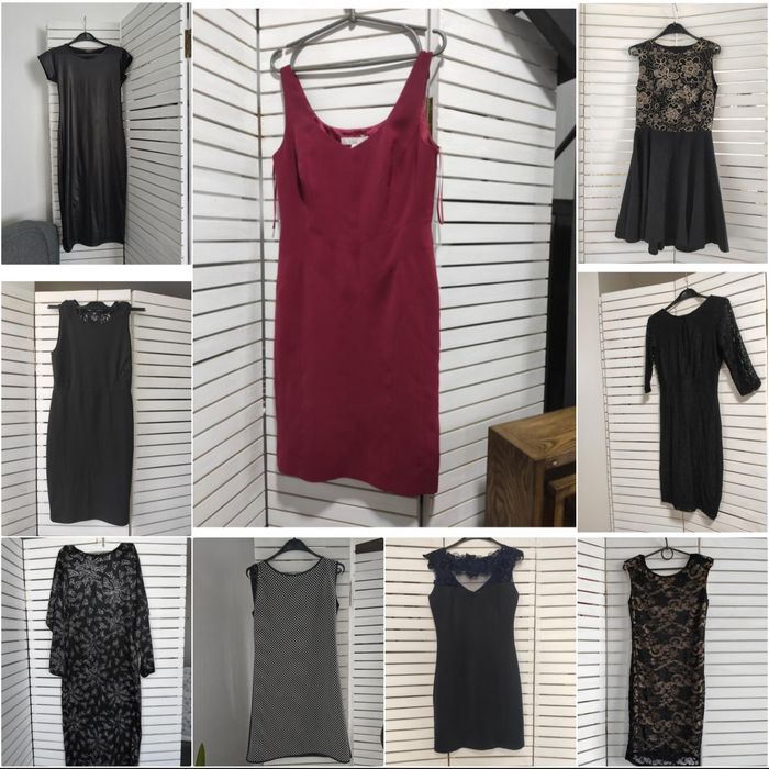 Сукня чорна червона бордова святкова на корпоратив плаття червоне m s