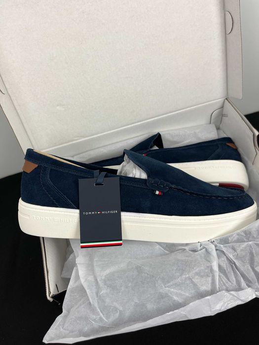 Granatowe mokasyny Tommy Hilfiger Rozmiar 44