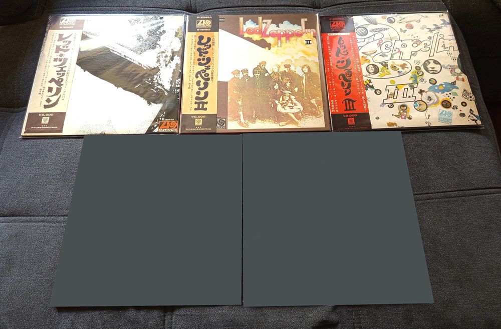 Zestaw 3x Led Zeppelin winyle Japan Obi