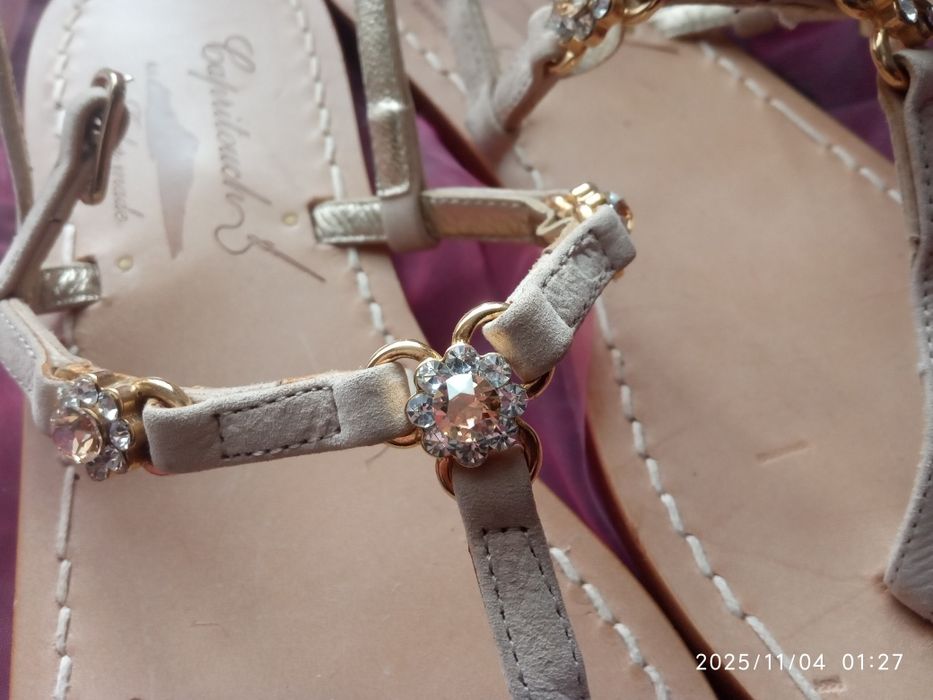 Италия 40р кожаные босоножки