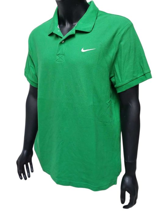 Zielona bawełniana koszulka polo męska NIKE, R. XL