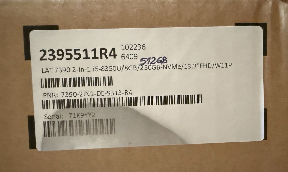 Dell latitude 7390 2-in-1 rigorosamente novo