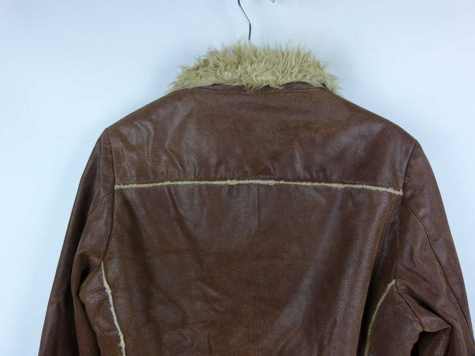 Look skórzana kurtka na futerku skóra leather 14 / 40