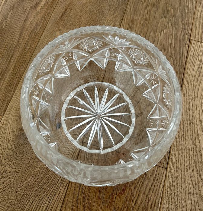 Miska miski wazy kryształ kryształowe PRL