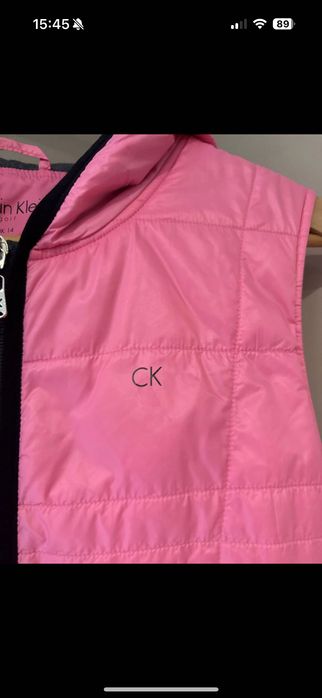 Różowa kamizelka bezrękawnik Calvin Klein