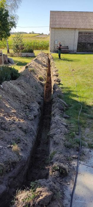 Usługi minikoparką minikoparka prace ziemne wykopy