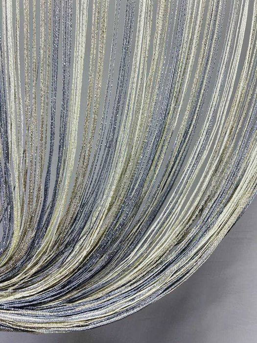 Штори нитки Веселка Дощ, кісея з люрексом 300х280 см (RDG-202+203+207)
