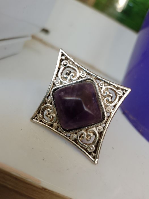 Кольцо с аметистом