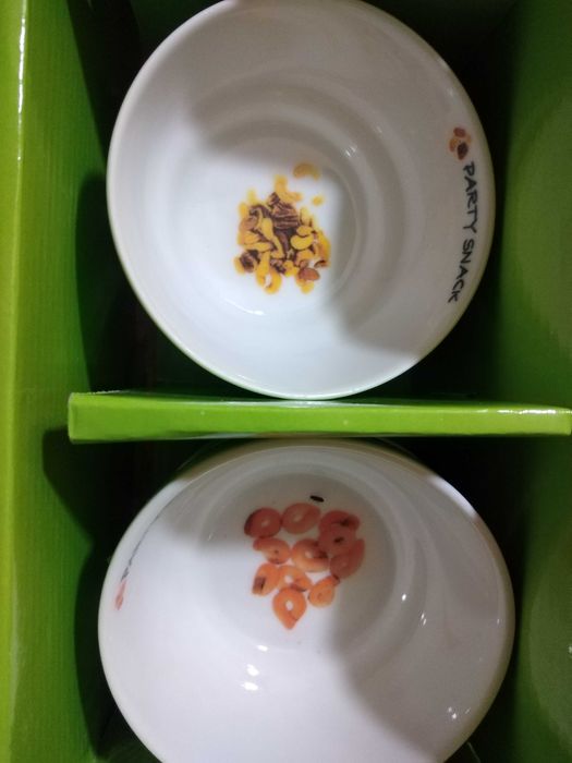 Tacinhas Novas Snack Porcelana 40unid