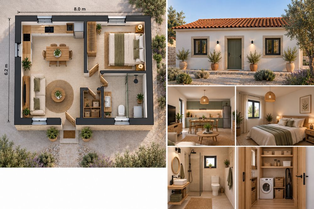 Casa totalmente nova, a cerca de 1.40 minutos de Lisboa e 10 minutos de Abrantes