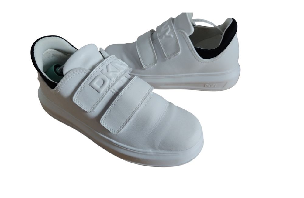 DKNY Jamiah - Sneakersy niskie białe buty na rzepy r 39