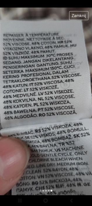 Koszula męska w kratkę L/Xl H&M
