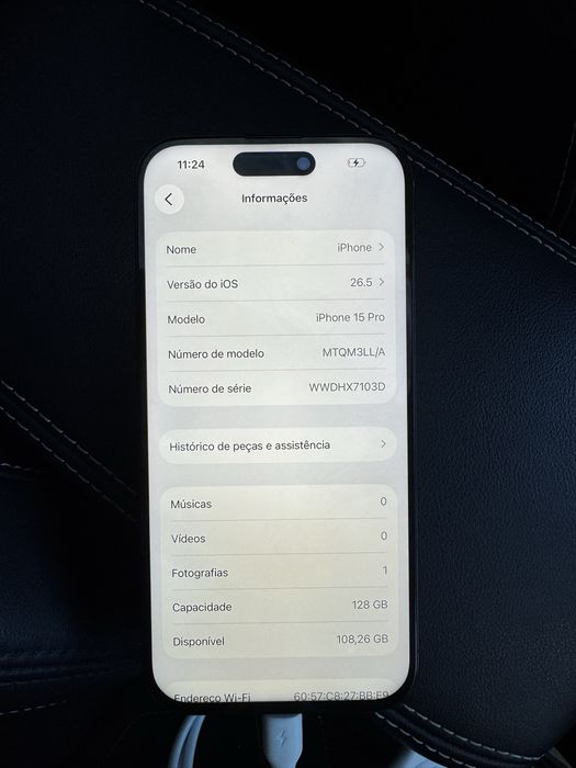Iphone 15 Pro 128Gb - Preto