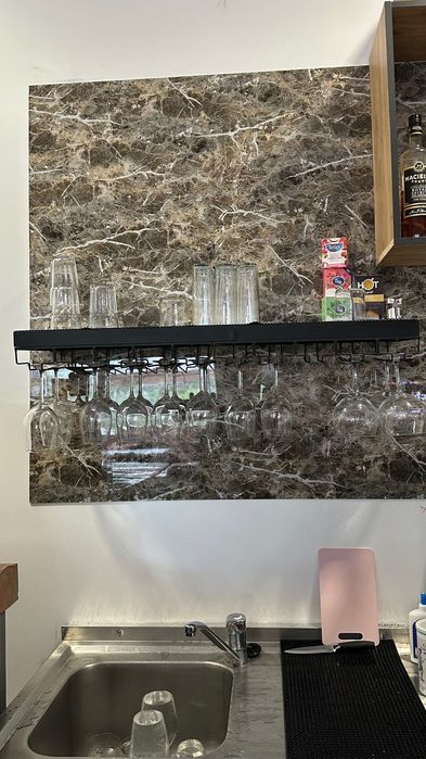 Suporte para copos de vinho + Prateleira de Parede