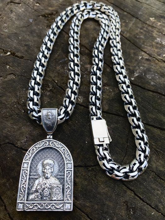 Серебрянная цепь Ромб