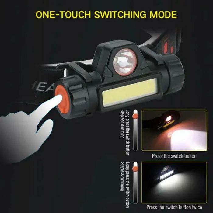 ‼️Є ОПТ‼️1200мАч налобний фонарик ліхтарик чесний акумулятор 18650