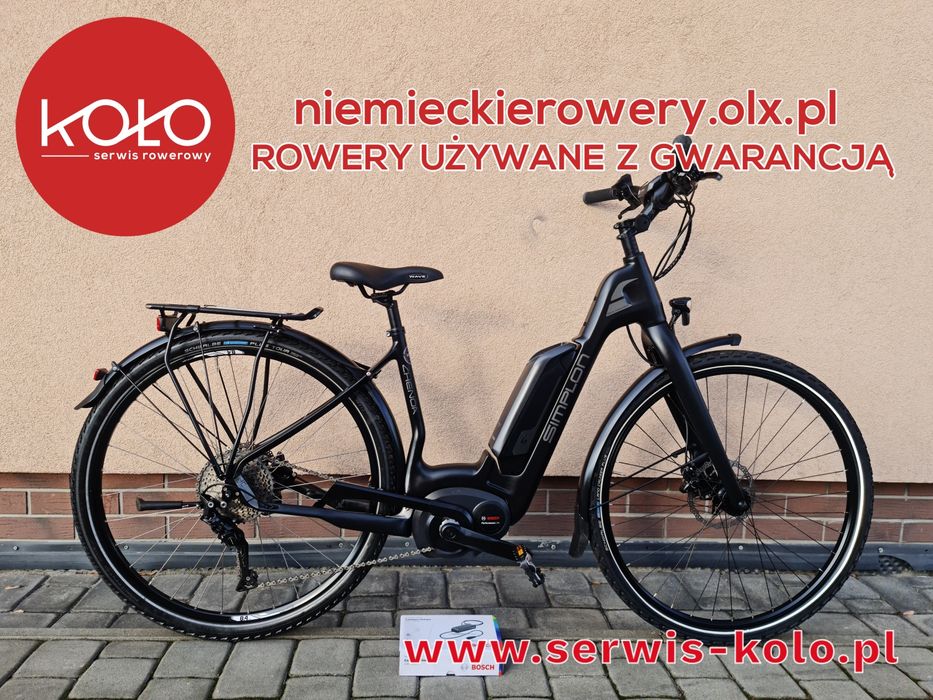 Rower elektryczny damski SIMPLON koła 28 lekki rama karbonowa deore xt