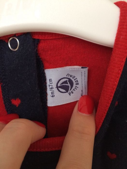 Sukienka w serduszka 68 petit bateau