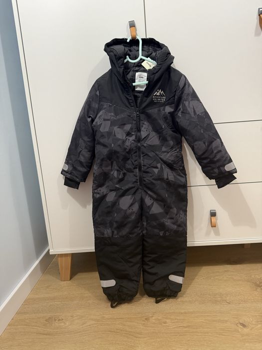 116 kombinezon nowy zimowy sinsay stroj czarny