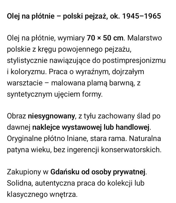 Polskie malarstwo połowa 20 wieku