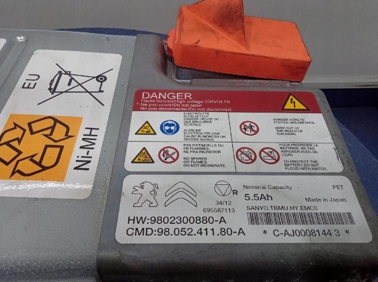 Батарея високовольтна ВВБ  Пежо 508 3008 Сітроен дс5 ni mh 4.8