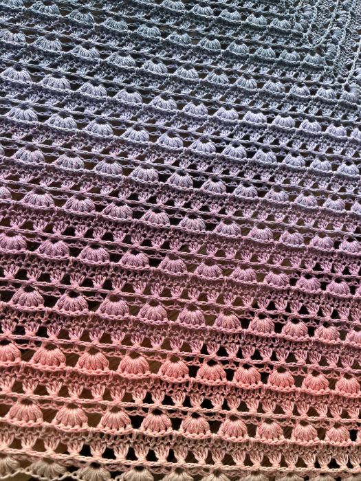 Chusta szydełkowa Bergamotka