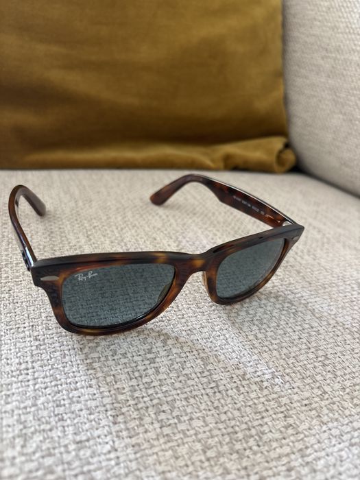 Ray Ban Wayfarer (Castanho tartaruga c/ lente azul clara)