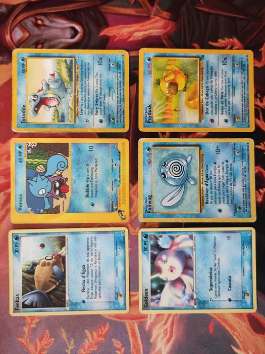 12 pokémons, 10 energias de água