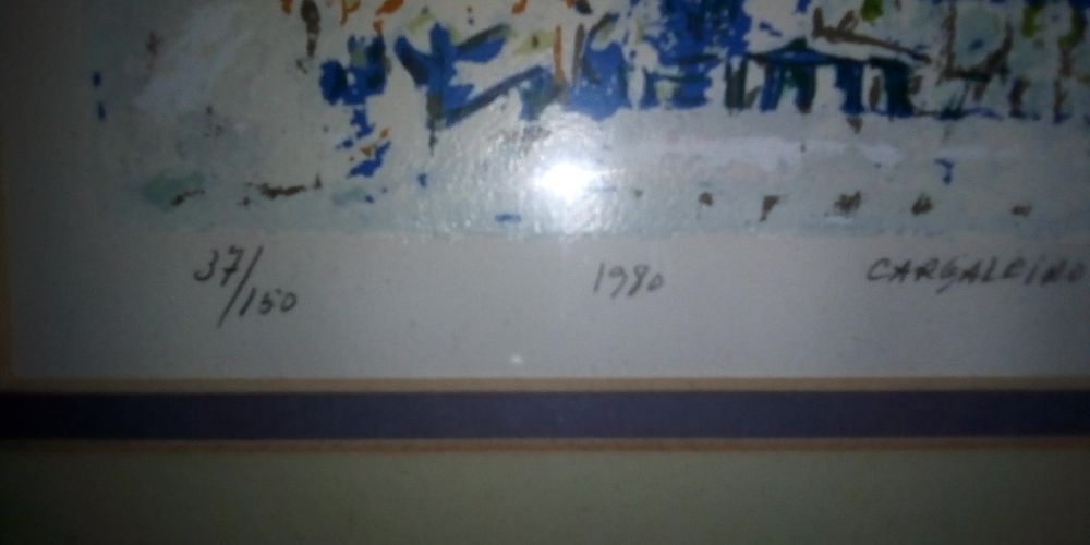 Serigrafia do artista Cargaleiro