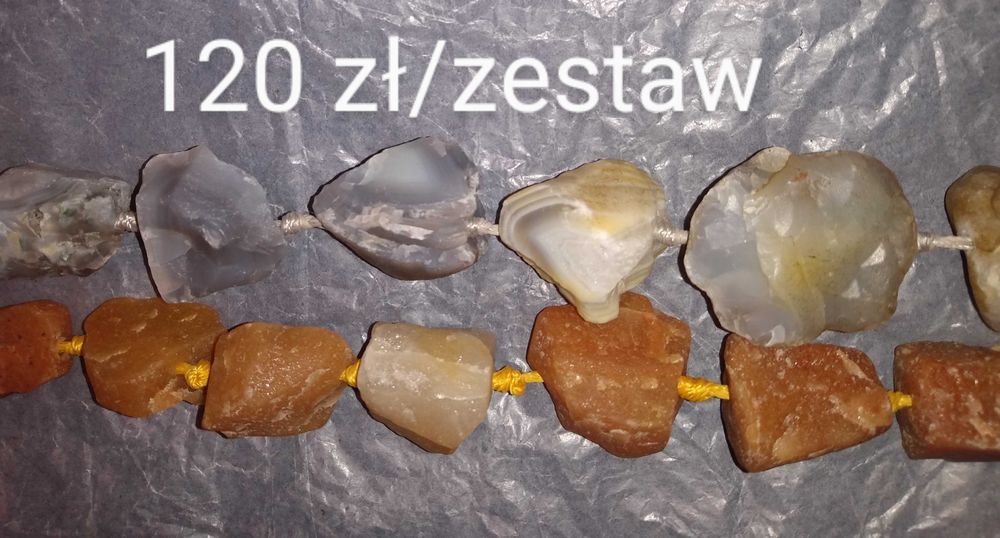 Korale, kamienie naturalne, zestawy do tworzenia biżuterii