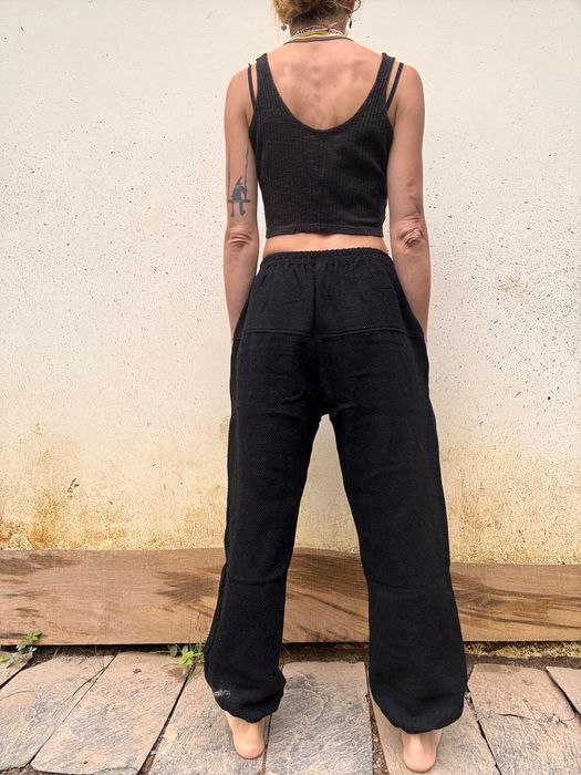 Spodnie wełniane czarne