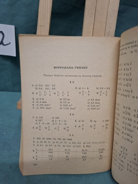Algebra dla techników  ekonomicznych cz ll,1958r