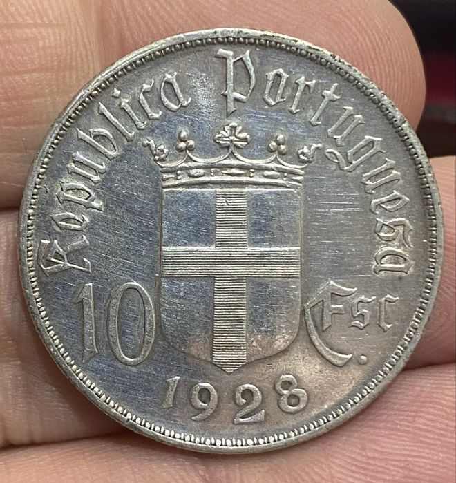 Moeda 1548 - 10 Escudos 1928 Prata