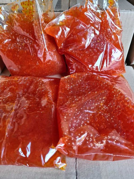 Ікра лососева, кіжуч, кета, форель імітована від 110 грн. за 0,5 кг.