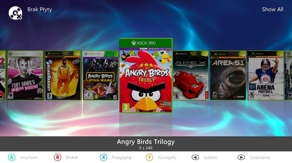 Dysk XBOX 360 1TB Slim S E Emulatory CLASSIC NES SNES Atari RGH 248