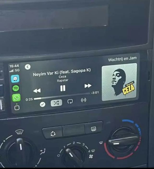 Auto Rádio 1DIN Universal 7” Touch CarPlay Sem fios e Android Auto | GPS,Bluetooth,Chamadas,YouTube