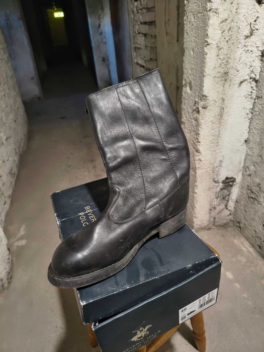 NOWE! Buty motocyklowe PRL (MO / ZOMO) – skóra naturalna