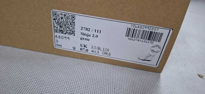 Damskie botki BÄR Sinja 2.0 szare Nowe roz. 7UK 40,5EUR