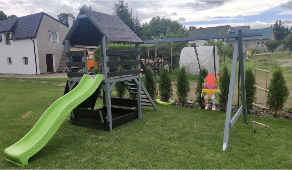 Montaż GRATIS Plac zabaw dla dzieci Domek Huśtawki