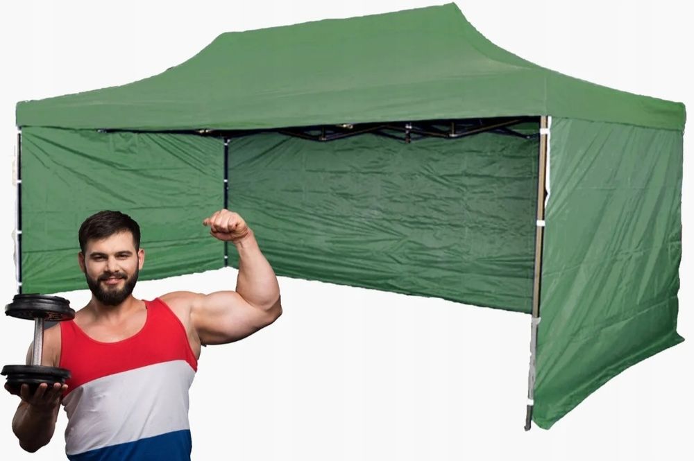 Namiot EXTRA Mocny 3x4,5 - waga 44 KG pawilon handlowy ogrodowy garaż