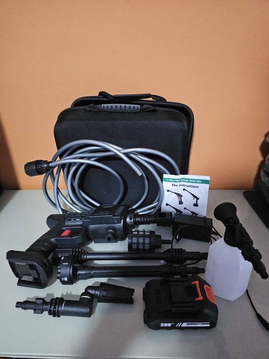 Lavadora de pressão de bateria, pistola de lavagem de carro elétrica d