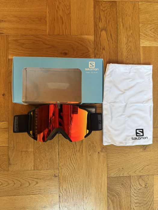 Gogle Salomon Multilayer Xview black/uni mid red